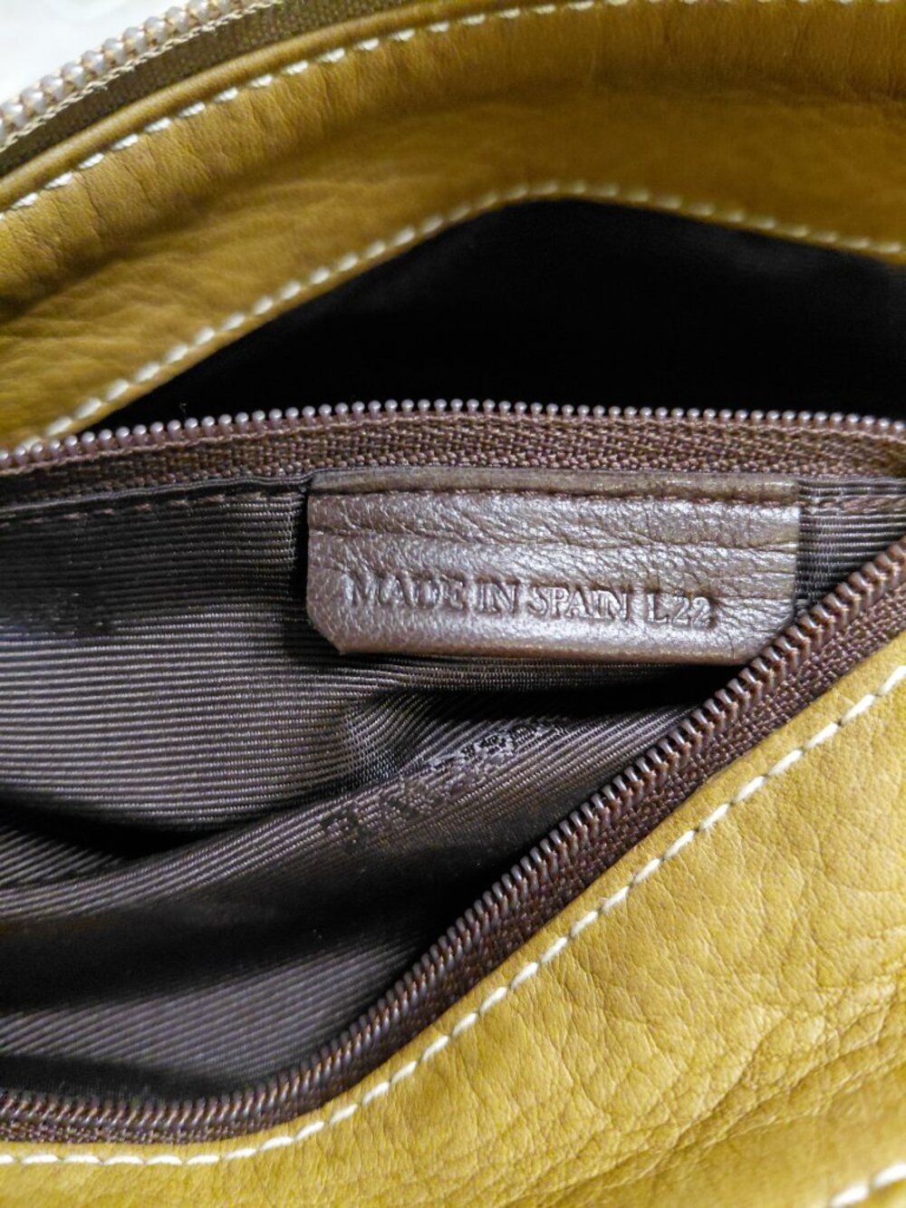 Vintage Loewe Studded Anagram Canvas Leather Shoulder Bag - Picture 8 of 11